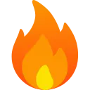Feu représentant l'incendie